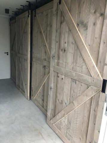 Loftdeuren 4 stuks steigerhout beschikbaar voor biedingen