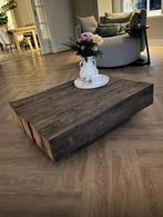Robuuste oud eiken houten salontafel, Huis en Inrichting, Tafels | Salontafels, Ophalen, Gebruikt, 50 tot 100 cm, Eikenhout