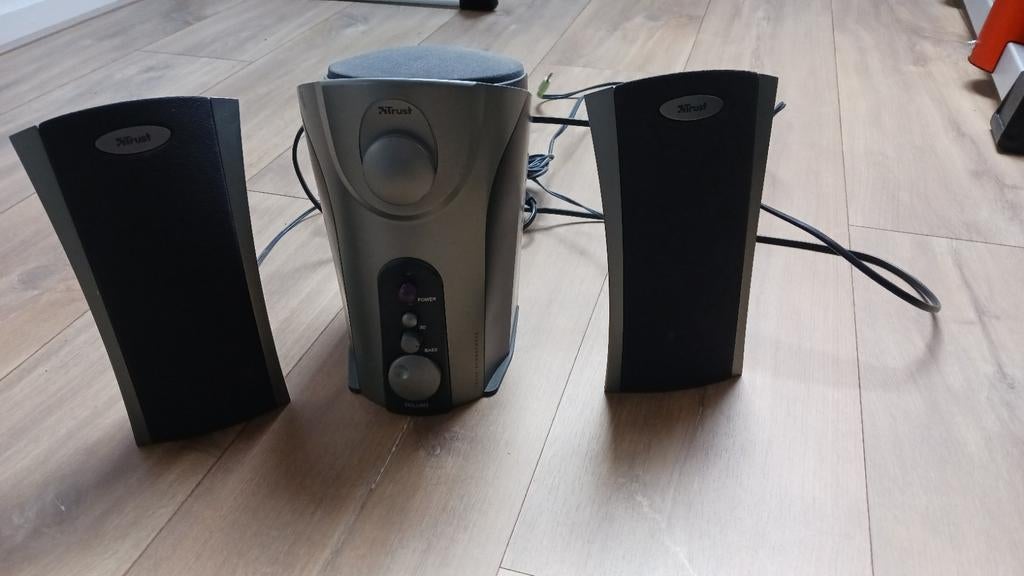 Computer boxen, Computers en Software, Pc speakers, Ophalen of Verzenden, Zo goed als nieuw, Audiokanaal 2.1, Trust GXT