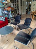 Gispen vintage, Huis en Inrichting, Stoelen, Ophalen, Gebruikt, Drie, Zwart