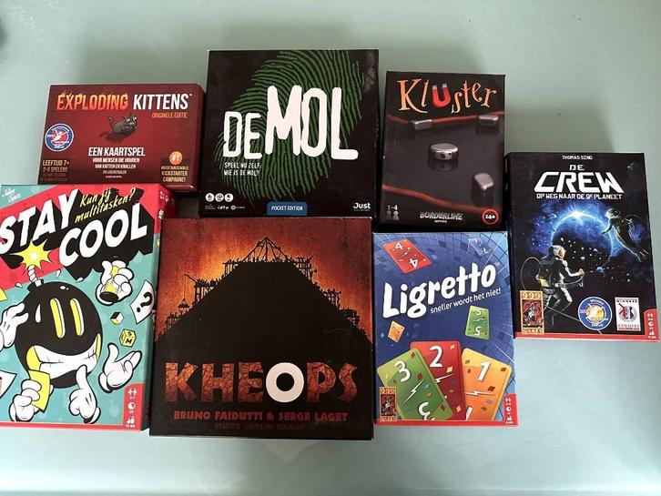 Leuke, kleine spellen!!, Hobby en Vrije tijd, Gezelschapsspellen | Bordspellen, Zo goed als nieuw, Een of twee spelers, Drie of vier spelers