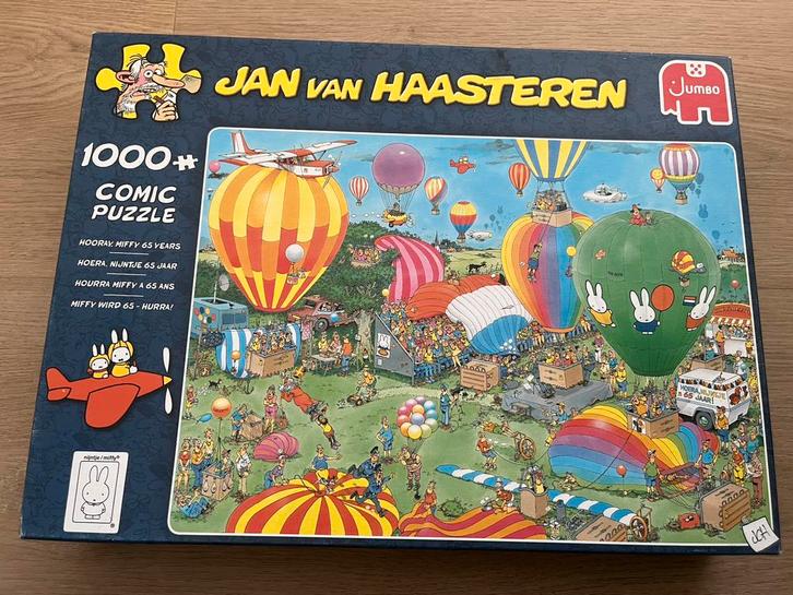 Jan van Haasteren puzzel 1.000 stukjes [Nijntje], Hobby en Vrije tijd, Denksport en Puzzels, Zo goed als nieuw, Legpuzzel, 500 t/m 1500 stukjes