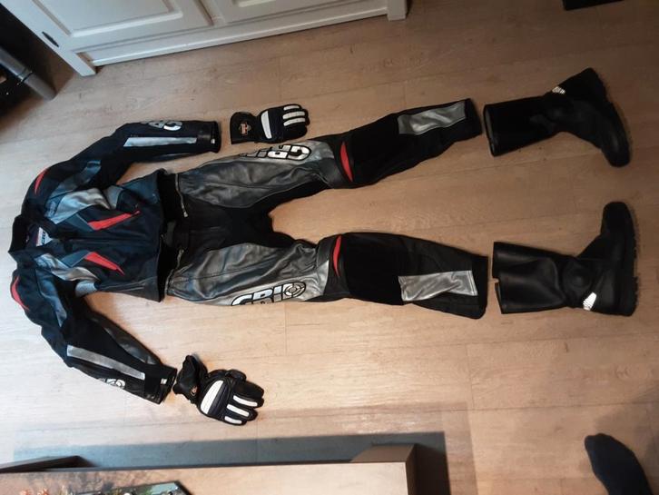 MOTORPAK MAAT 52 , LAARZEN MAAT 43 , HANDSCHOENEN MAAT XL, Motoren, Kleding | Motorkleding, Tweedehands, Ophalen of Verzenden