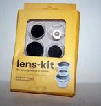 Lens-kit met 4 lenzen voor smartphone of tablet. Nwst., Nieuw, Overige typen, Ophalen of Verzenden
