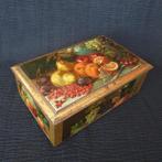 Antiek ca. 1900's Europees koekje, toffeeblik, deksel blik, Verzamelen, Blikken, Ophalen of Verzenden, Gebruikt, Beschuit, Overige merken