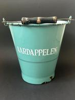 Mint Groene Emaille Aardappelen Emmer met Bies, Ophalen of Verzenden