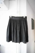 Zwarte/donkergrijze nep leren rok Aaiko maat L, Aaiko, Verzenden, Zwart, Maat 42/44 (L)