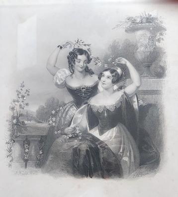 4 STEEN/GRAVURES 1836 beschikbaar voor biedingen