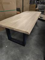 Eettafel eiken boomstam 240x100, Huis en Inrichting, Tafels | Eettafels, Ophalen, 50 tot 100 cm, Rechthoekig, Nieuw
