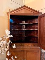Antieke Engelse hoekkast, kast, hout, landelijk wonen, Antiek en Kunst, Ophalen of Verzenden