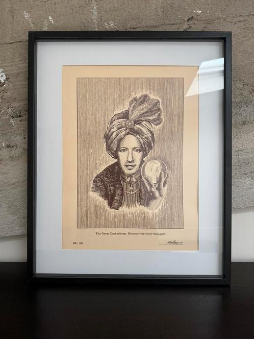 Imbue 'Zuckerberg', Antiek en Kunst, Kunst | Etsen en Gravures, Ophalen of Verzenden