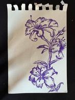 Bloemtekeningen met POSCA Markers - Set van 3 stuks, Ophalen of Verzenden