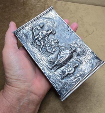 Zilveren lucifers doos (groot formaat)  beschikbaar voor biedingen