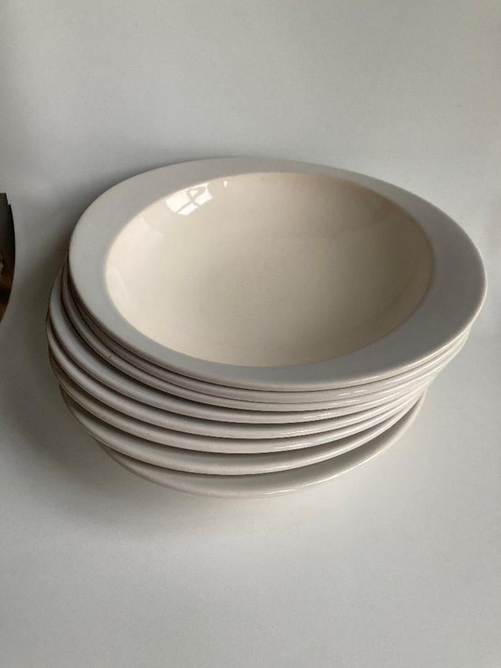 Fris Edam Symfonie vintage servies 8 diepe borden jaren 60, Huis en Inrichting, Keuken | Servies, Gebruikt, Bord(en), Overige stijlen