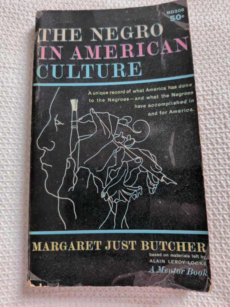 The Negro in American Culture - Margaret Just Butcher, Gelezen, Niet van toepassing, Ophalen of Verzenden, Margaret Just Butcher