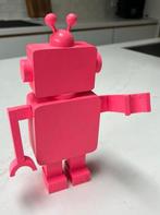 Houten robot (neon roze), Ophalen of Verzenden, Zo goed als nieuw