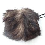 Vintage Handenwarmer ofwel Mof van bont,  bruin, Antiek en Kunst, Antiek | Kleding en Accessoires, Ophalen of Verzenden, Dames