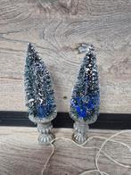 Kerstdorp mooie verlichte boompjes in pot kersthuisjes, Ophalen of Verzenden, Zo goed als nieuw