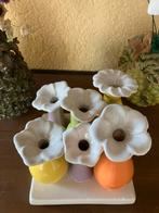 Keramiek vaasjes, bloemen, Ophalen