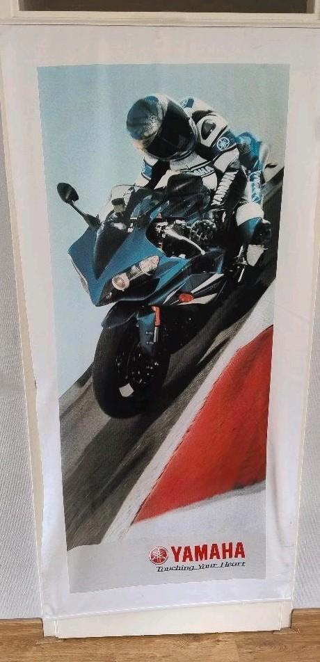Grote Yamaha dealer banner van stof 190 cm x 90 cm, Verzamelen, Automerken, Motoren en Formule 1, Zo goed als nieuw, Motoren, Ophalen of Verzenden