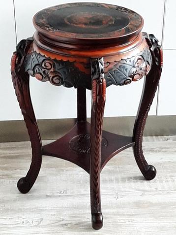 Tafel/Bijzettafel - Prachtige Handsnijwerken- Draak beschikbaar voor biedingen