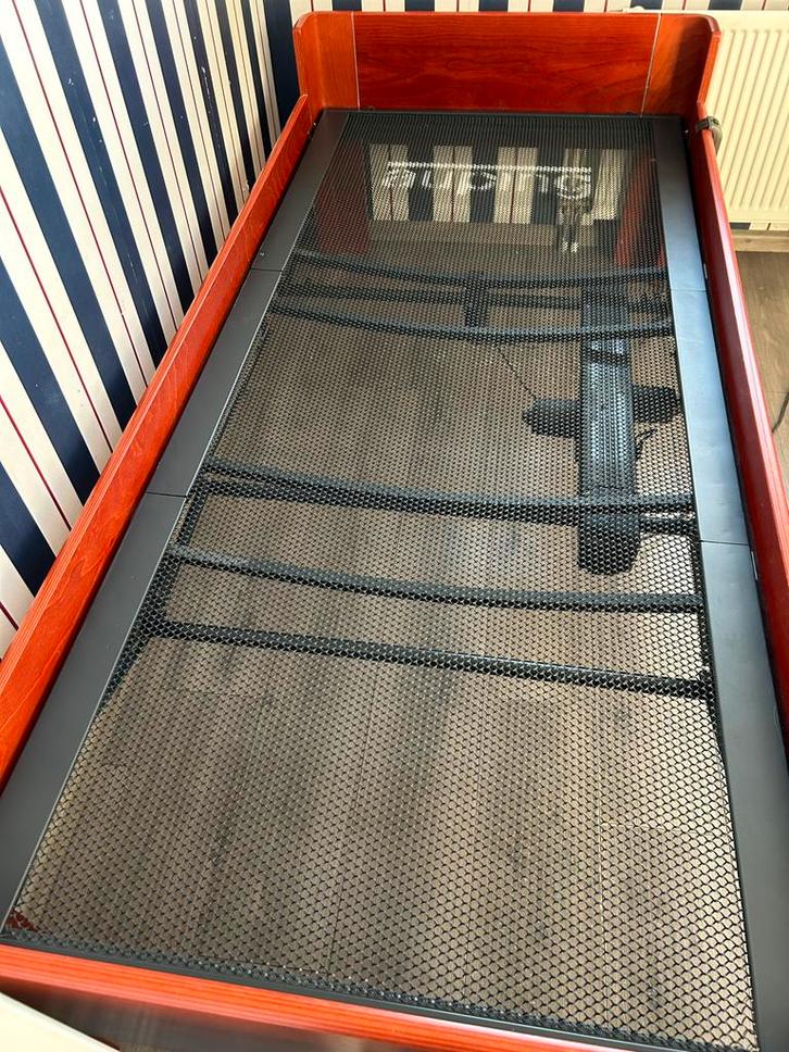 Auping Auronde 90x200 met electrische voet en rugverstelling, Huis en Inrichting, Slaapkamer | Bedden, Gebruikt, Eenpersoons, 90 cm