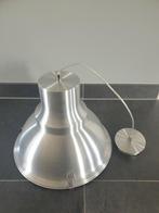 Industriële Hanglamp Metaal/Glas, Gebruikt, Ophalen of Verzenden, Glas, Minder dan 50 cm