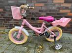 Roze kinderfiets met mandje, Ophalen, Gebruikt, 14 inch of minder, Handrem