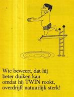 Retro reclame 1968 Twin halfzware shag sigaretten zwemmen du, Verzamelen, Ophalen of Verzenden