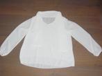 Witte blouse met voile kraag, maat M, Ophalen of Verzenden, Gedragen, Maat 38/40 (M), Wit