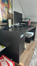 Bureau donkerbruin gratis ophalen, Ophalen, Gebruikt, Bureau