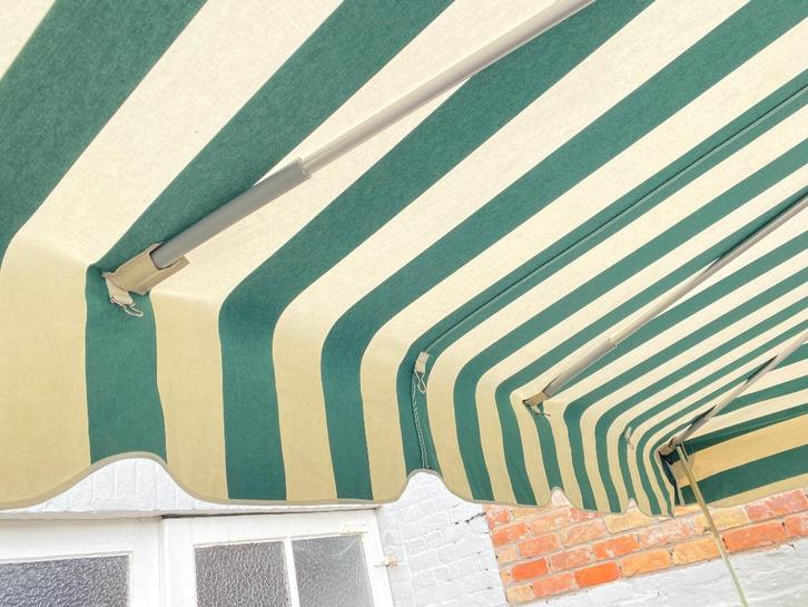 SYMO MARKT PARASOL ( marktparasol paraplu marktparaplu ), Tuin en Terras, Parasols, Gebruikt, Overige typen, 3 tot 4 meter, Waterdicht
