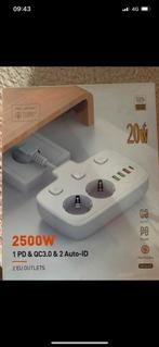 Nieuwe turbo stekkerdoos met usb functie, Verzenden, Nieuw, Stekker