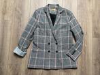 Five Units lange blazer ruit zwart beige roze L = 40/L, Overige kleuren, Maat 42/44 (L), Five Units, Ophalen of Verzenden