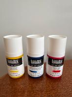 Liquitex soft body acrylic verf primaire kleuren, Ophalen of Verzenden, Zo goed als nieuw