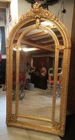 Zeer grote spiegel barok goudkleur 225/115, Antiek en Kunst, Antiek | Spiegels, Ophalen, Overige vormen