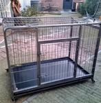 Grote honden bench extra sterk ijzer metaal donkergrijs XXL, Ophalen, Gebruikt