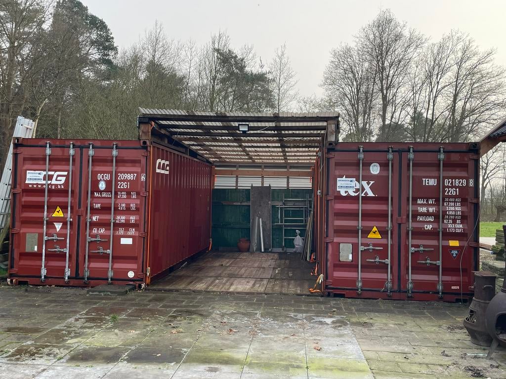 2 stuks 20ft containers A-kwaliteit ~ Prijs per stuk, Ophalen of Verzenden