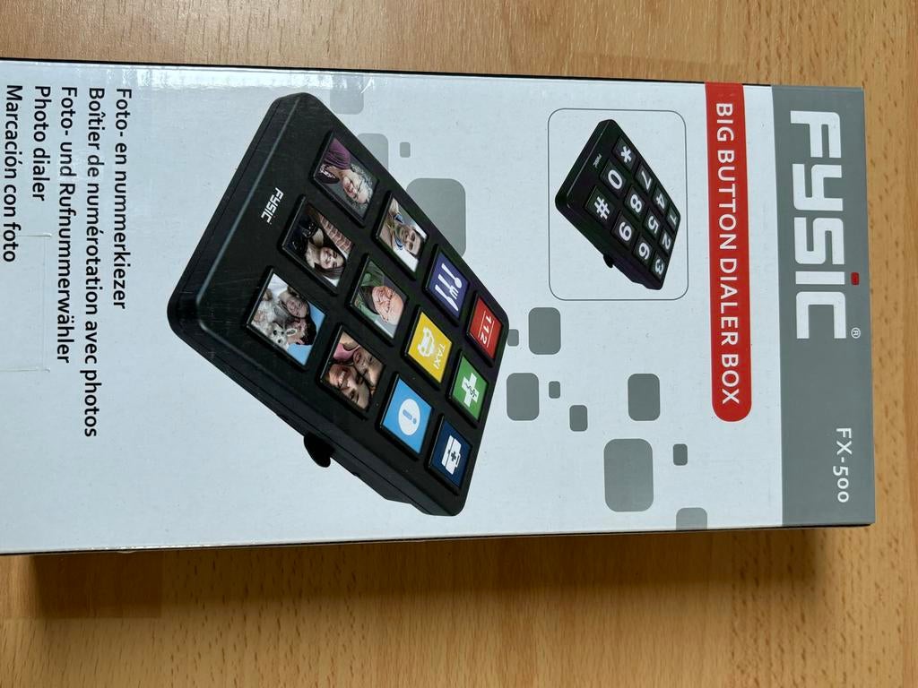 Fysic FX-500 Big Button Dialer Box - Nieuw in doos, Ophalen, Nieuw, 1 handset