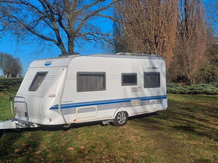 Hobby 460 ufe caravan, Caravans en Kamperen, Caravans, Particulier, tot en met 4, 1000 - 1250 kg, Rondzit, Hobby, Frans bed, 4 tot 5 meter