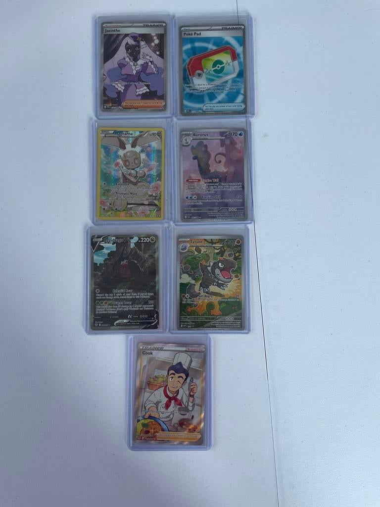 Pokémon Kaarten Collectie - 7 Zeldzame Kaarten, Verzenden, Zo goed als nieuw, Meerdere kaarten