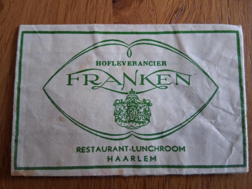 Suikerzakje #656 Hofleverancier Franken Haarlem, Verzenden, Nederland