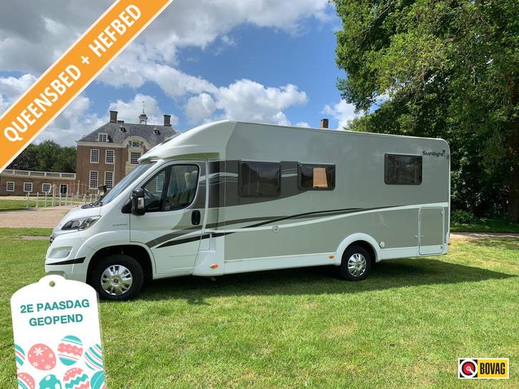 Sunlight T69 L met lage instap voor het Queensbed !!!, Caravans en Kamperen, Campers, Bedrijf, tot en met 4, Half-integraal, Sunlight