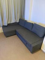 Slaapbank grijs, Ophalen, Gebruikt, Tweepersoons, Overige maten