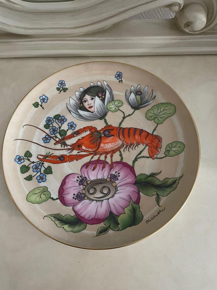 Hutschenreuther wandbord Kreeft - Limited Edition, Antiek en Kunst, Antiek | Wandborden en Tegels, Ophalen of Verzenden