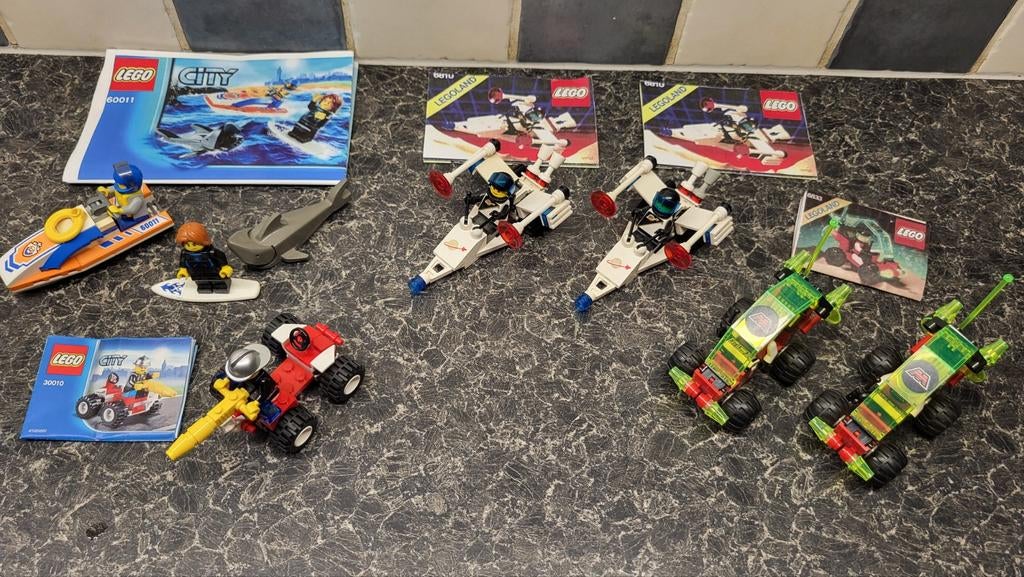 Lego space en Lego City 6 sets compleet!, Gebruikt, Lego, Ophalen of Verzenden, Compleet