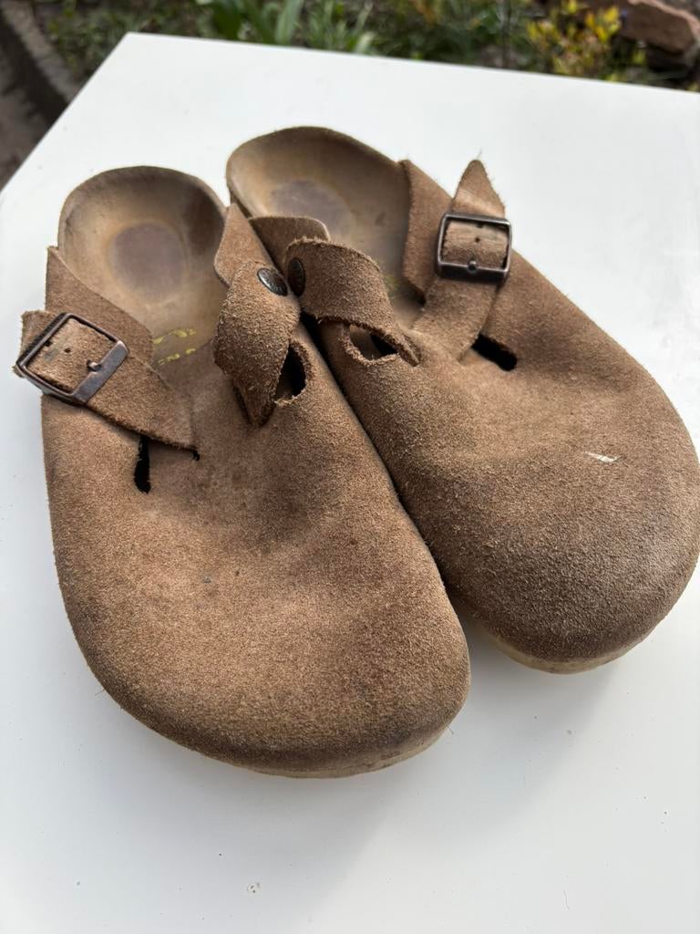 Birkenstock Boston maat 42, Beige, Zo goed als nieuw, Sandalen of Muiltjes, Ophalen of Verzenden