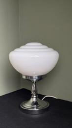 Vintage lamp bureaulamp tafellamp schemerlamp art deco, Art deco, jaren 30, Ophalen of Verzenden, Zo goed als nieuw, Glas