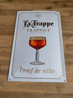 Origineel La Trappe Trappist bier reclame bord 40x60 cm, Verzamelen, Ophalen of Verzenden, Reclamebord, Plaat of Schild, La Trappe