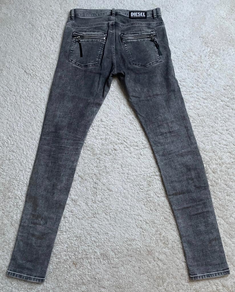 DIESEL D-AMNY W30 L32 Skinny Stretch Grijs, Kleding | Heren, Spijkerbroeken en Jeans, Diesel, W32 (confectie 46) of kleiner, Ophalen of Verzenden